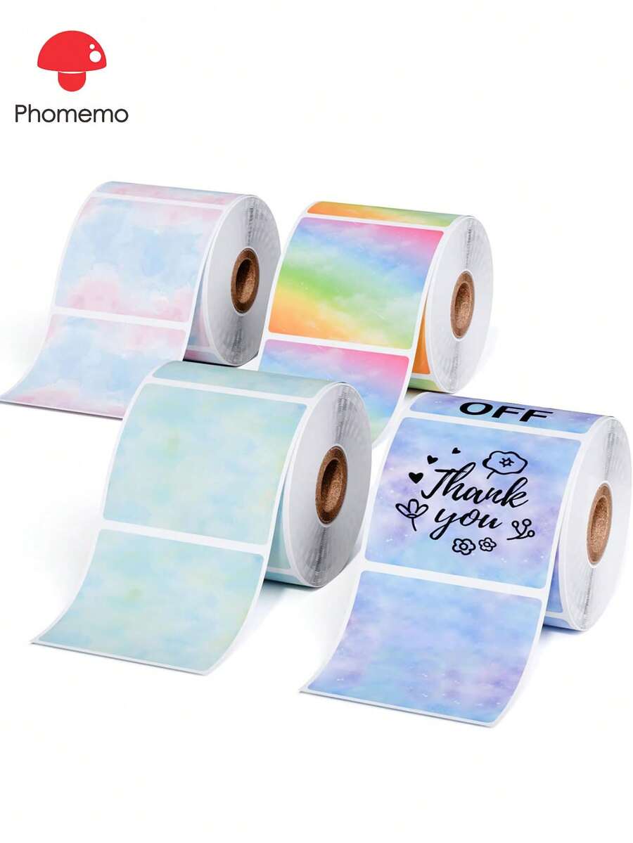 rollo de etiquetas térmicas cuadradas