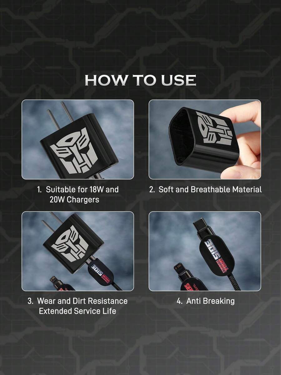 Funda protectora para cable de datos