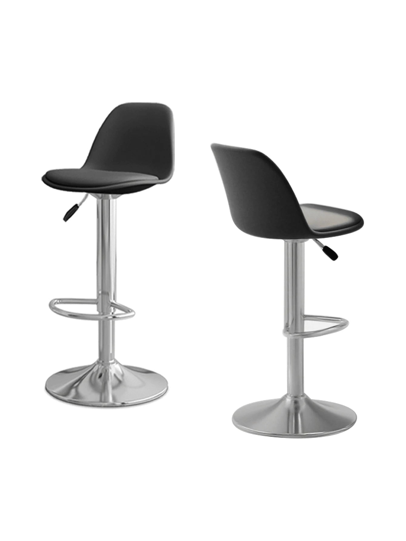 Conjunto de 2 sillas de bar giratorias