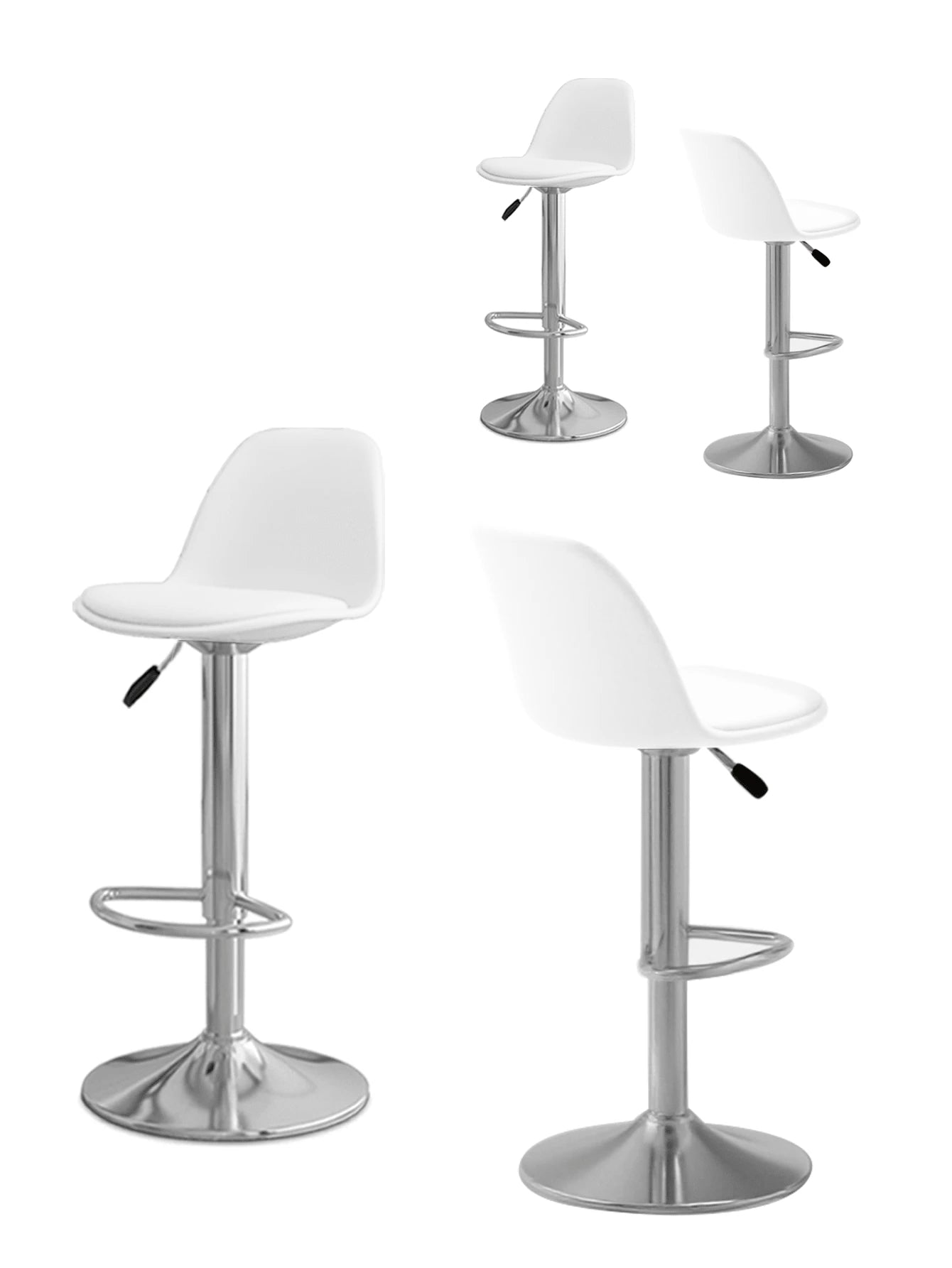 Silla de bar giratoria ergonómica