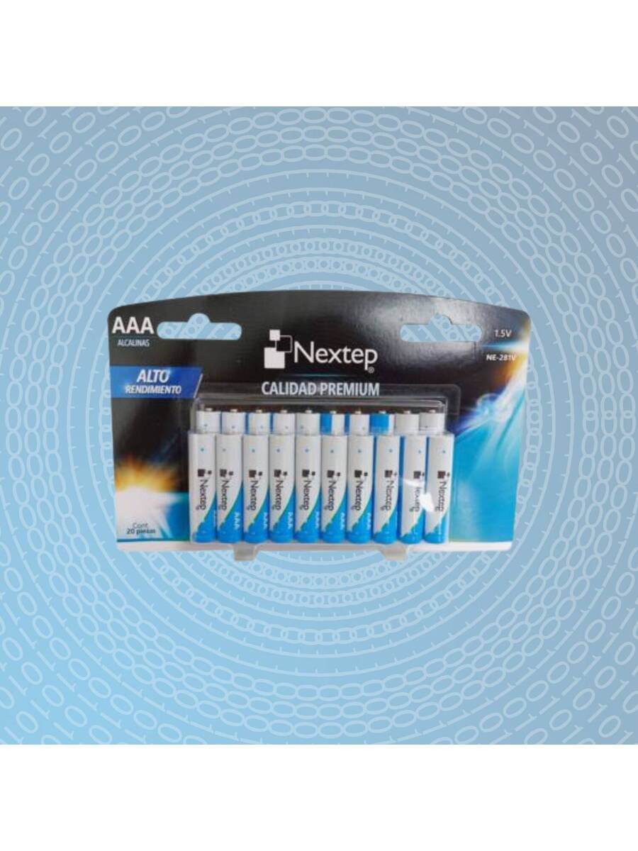 20 Pilas AAA o AA Nextep NE-281V
