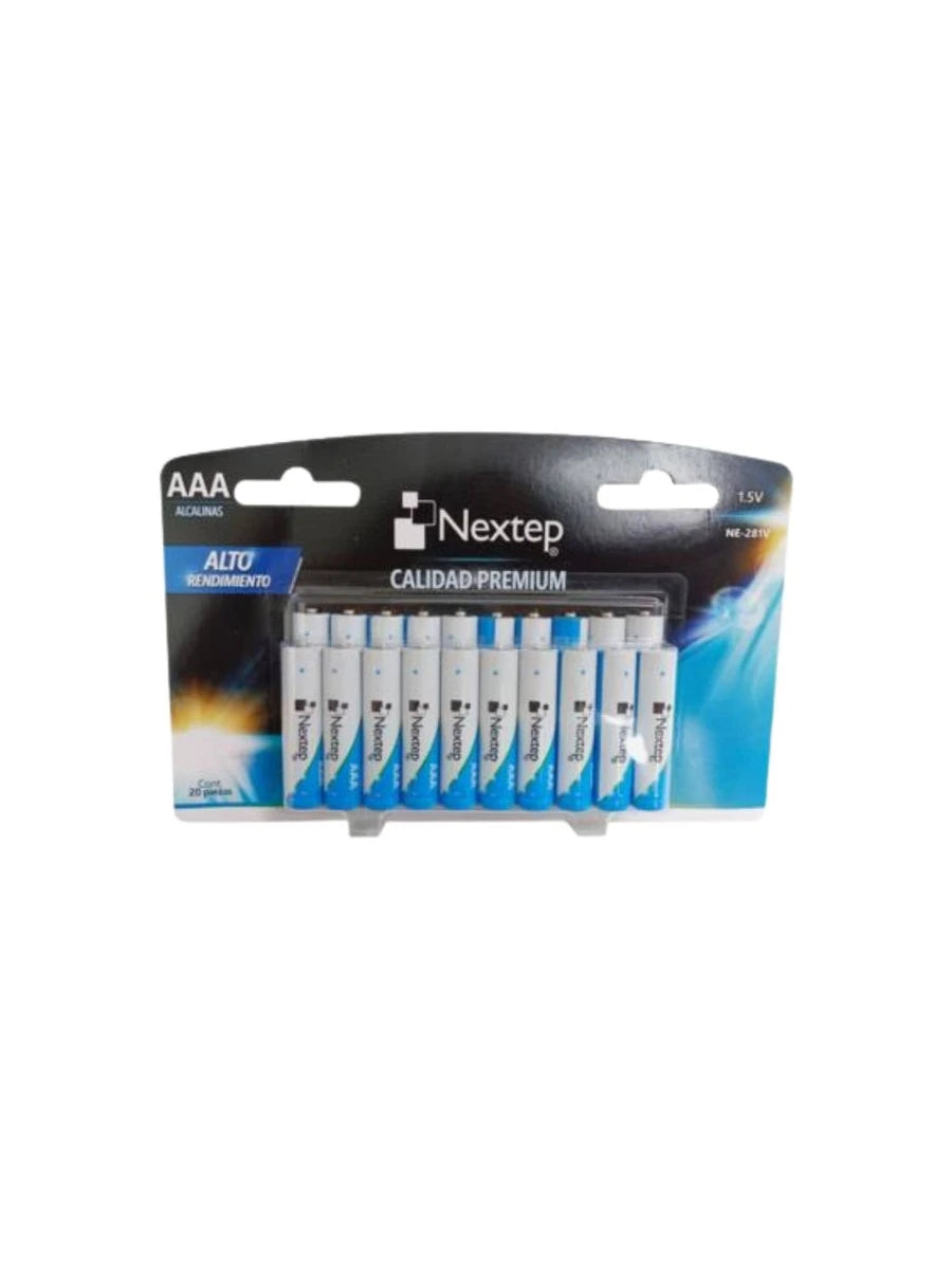 20 Pilas AAA o AA Nextep NE-281V