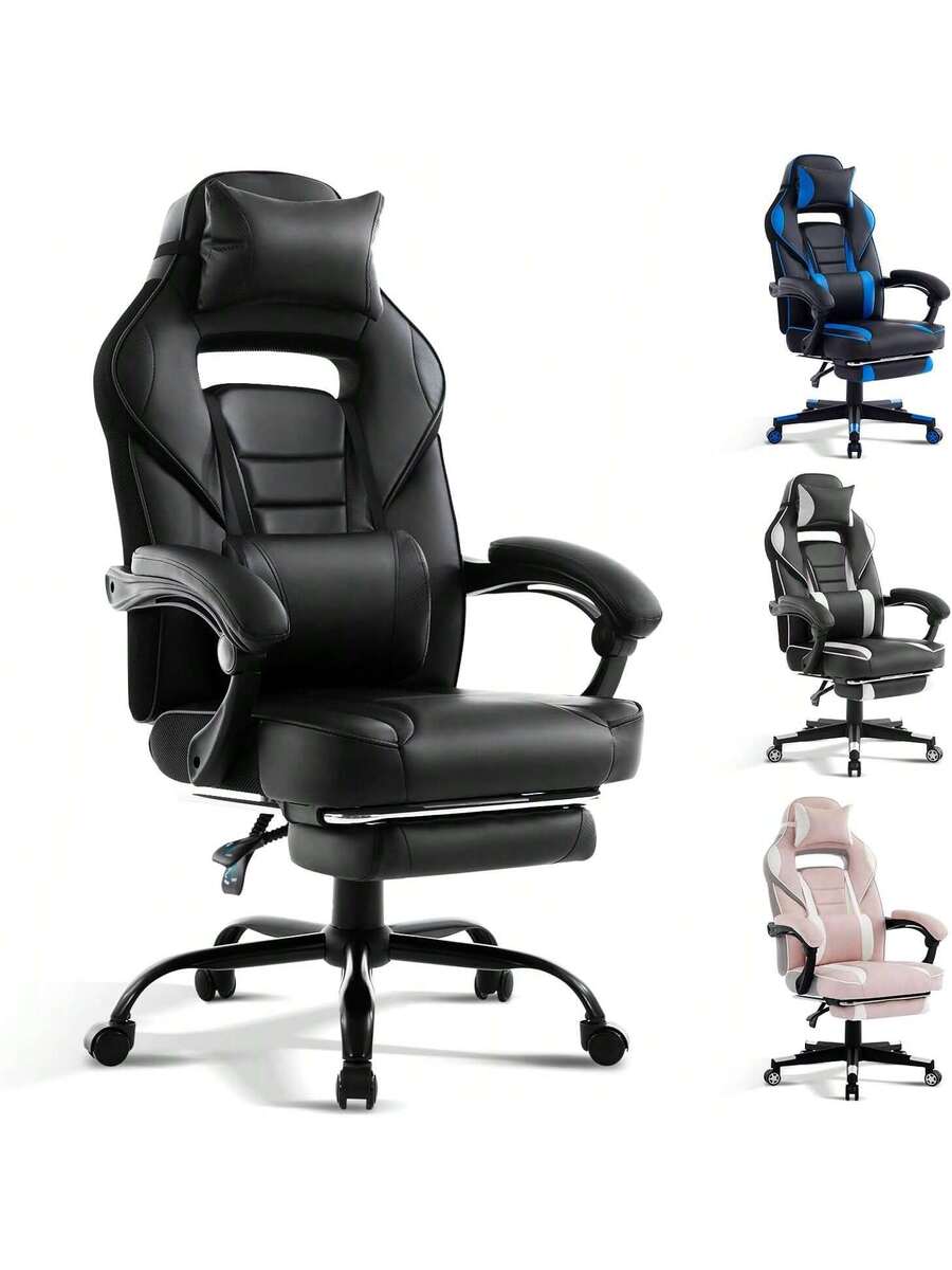 silla de videojuegos de cuero