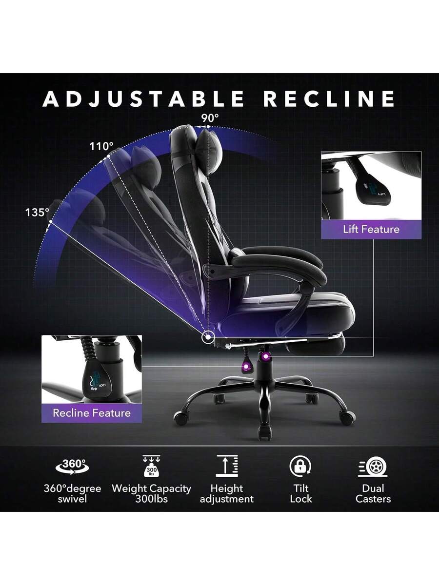 silla de videojuegos de cuero