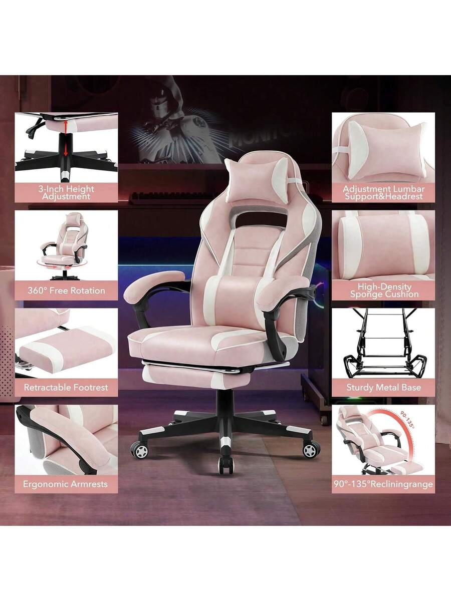silla de videojuegos de cuero
