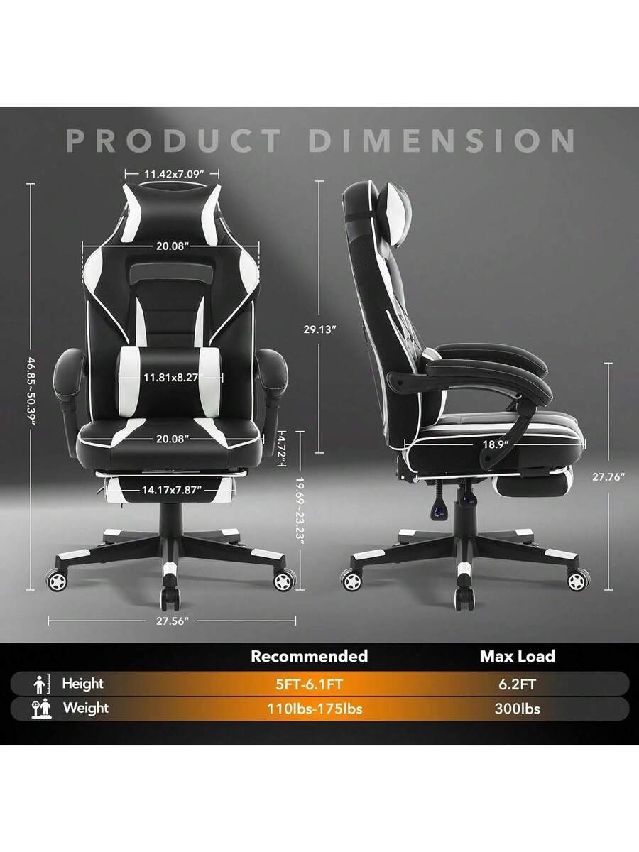 silla de videojuegos de cuero
