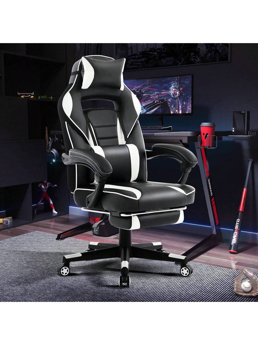 silla de videojuegos de cuero