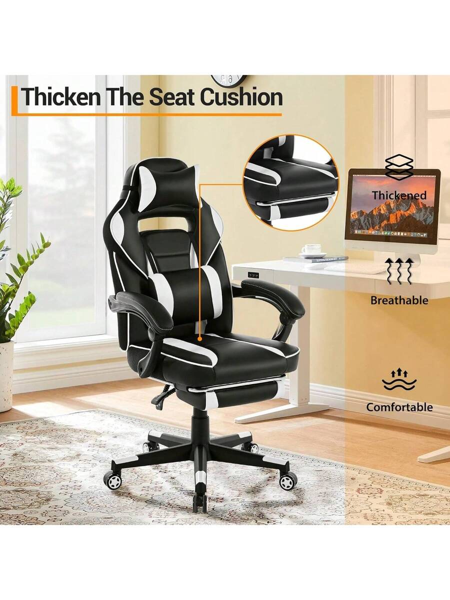 silla de videojuegos de cuero