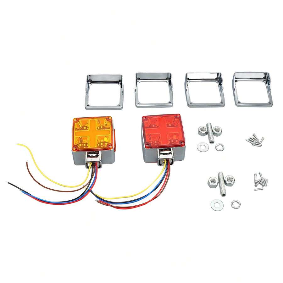 2Pcs Luz de pedestal de remolque para camión