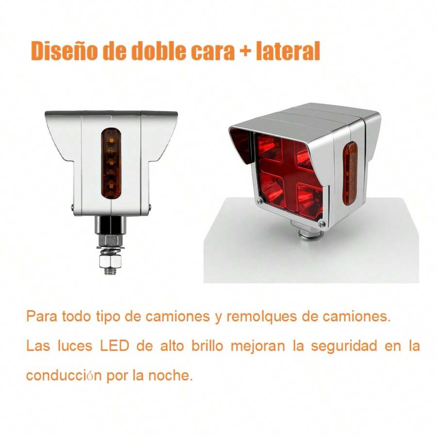 2Pcs Luz de pedestal de remolque para camión