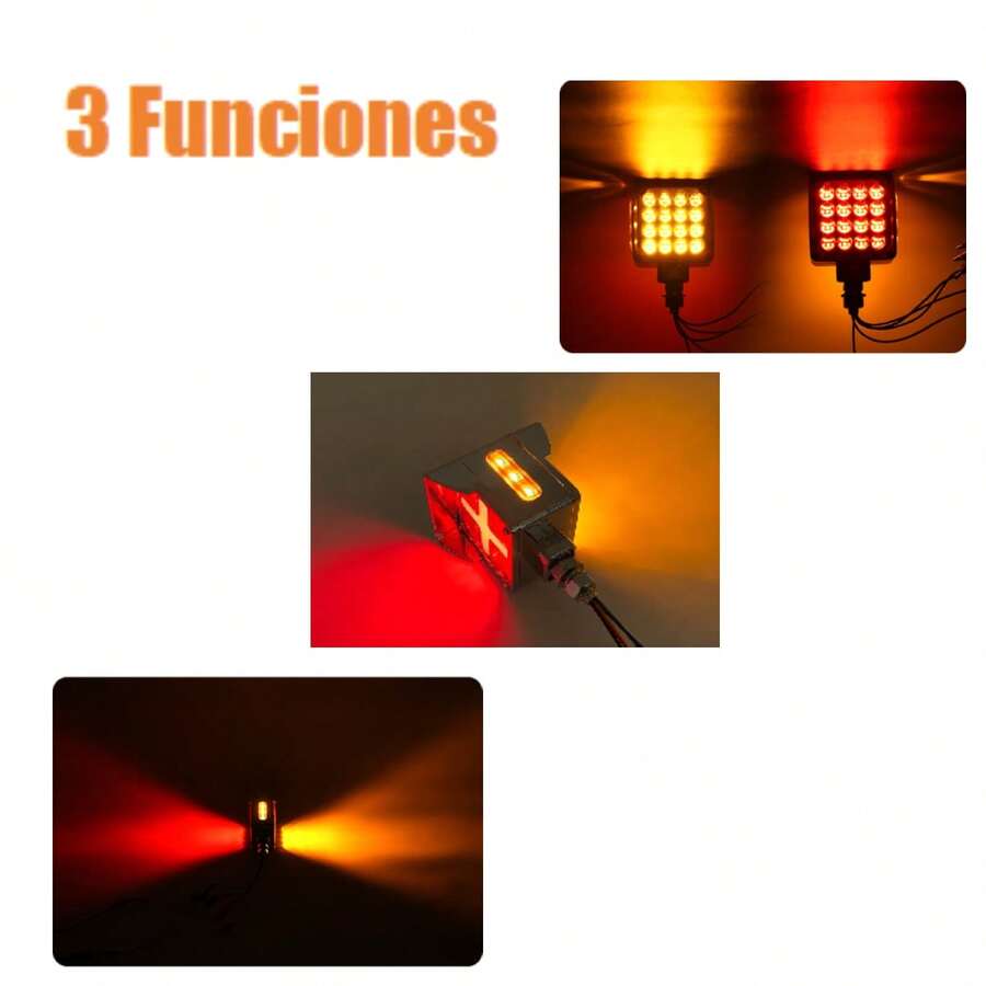 2Pcs Luz de pedestal de remolque para camión