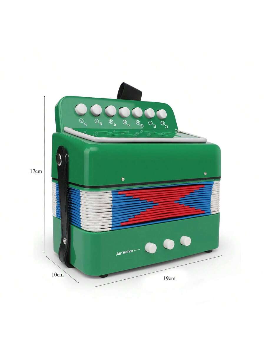 Acordeón Pequeño De 7 Tecla Niños Instrumento Musical Regalo