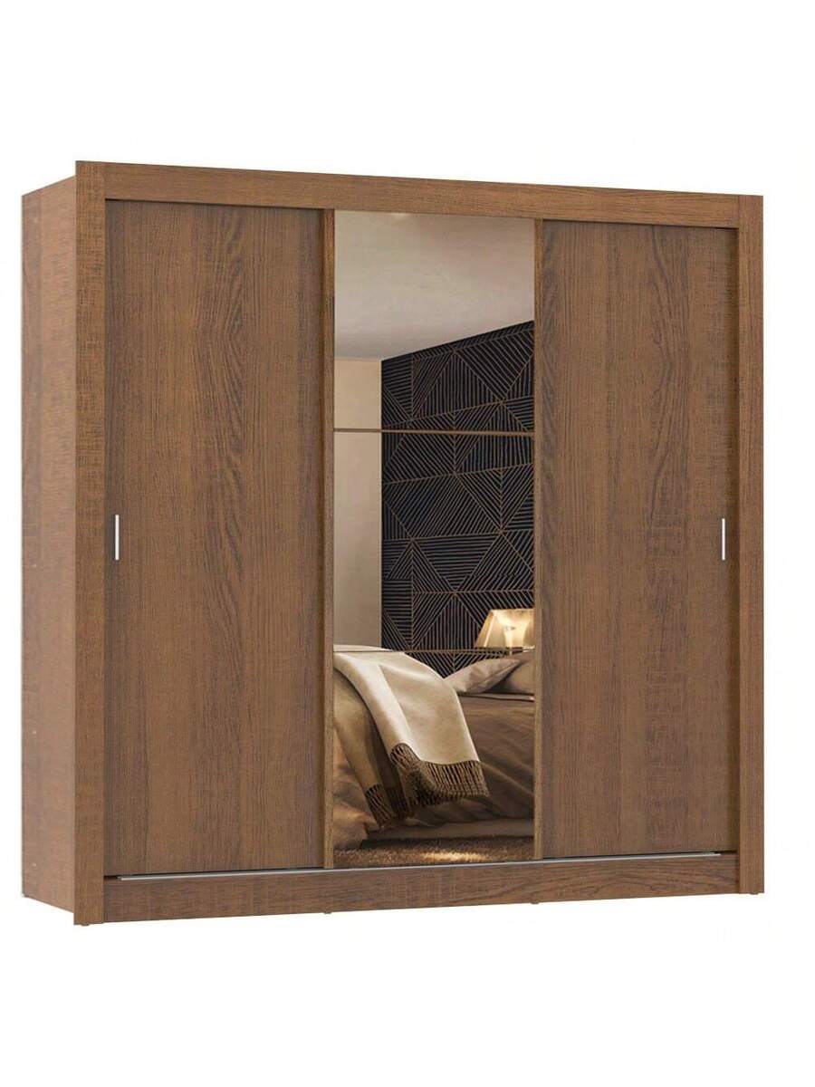 Ropero Closet Madesa Mônaco 3 Puertas 1 Espejo