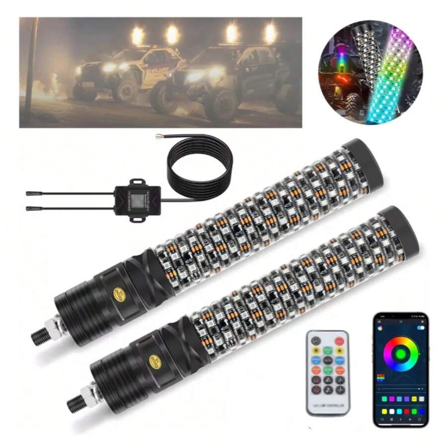 30cm Par Antenas Led para Auto Moto/ATV/UTV