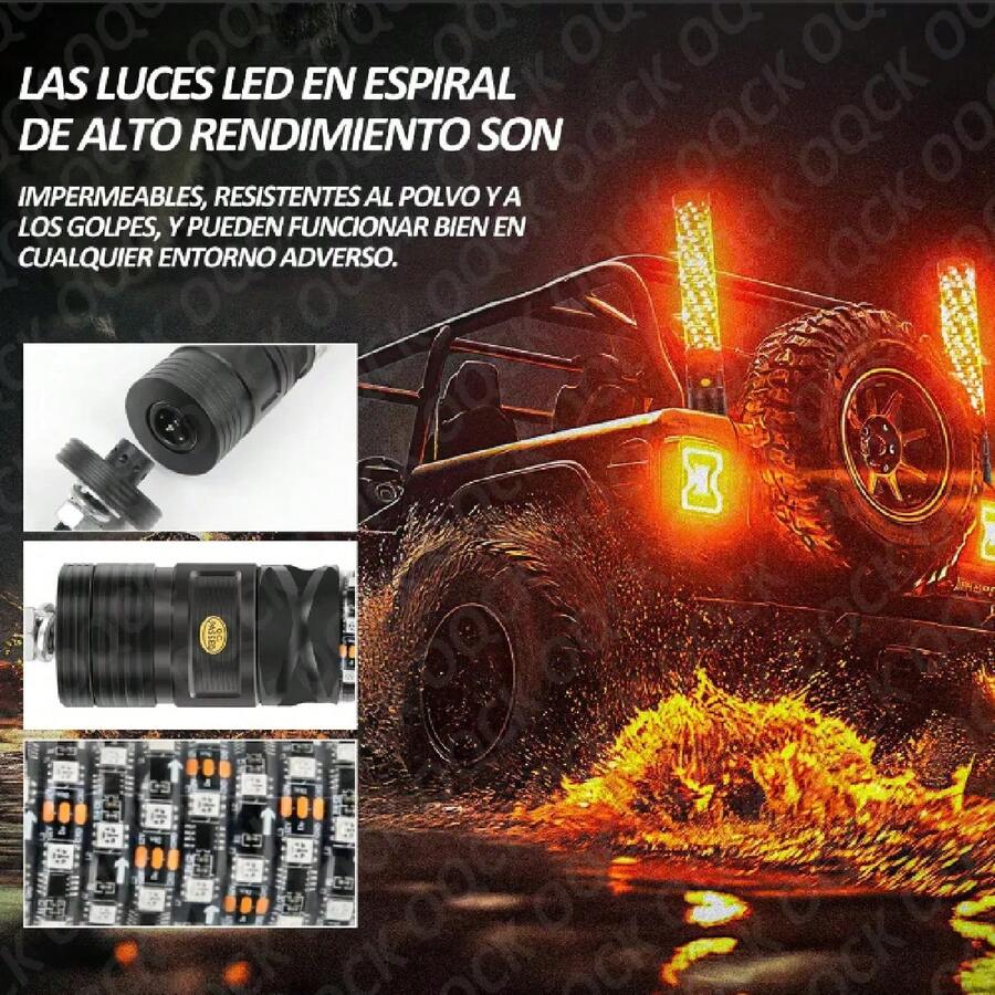 30cm Par Antenas Led para Auto Moto/ATV/UTV