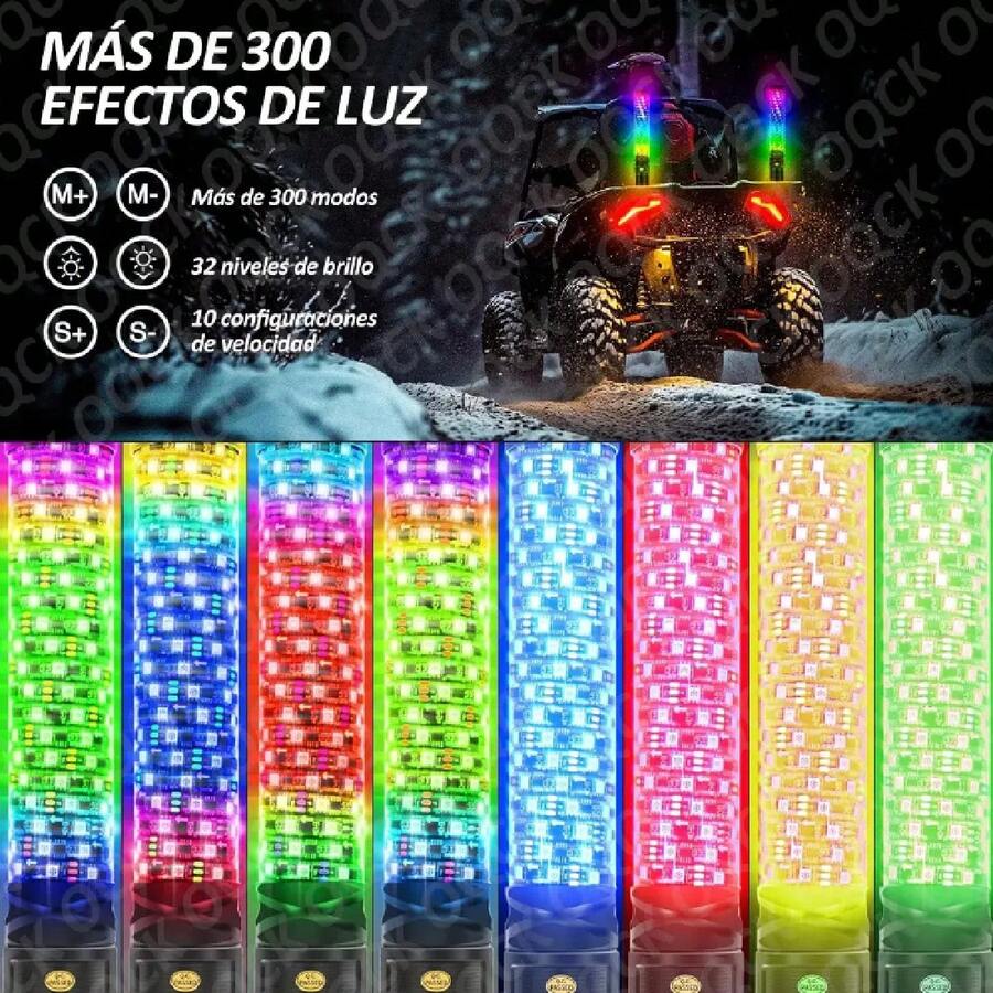30cm Par Antenas Led para Auto Moto/ATV/UTV