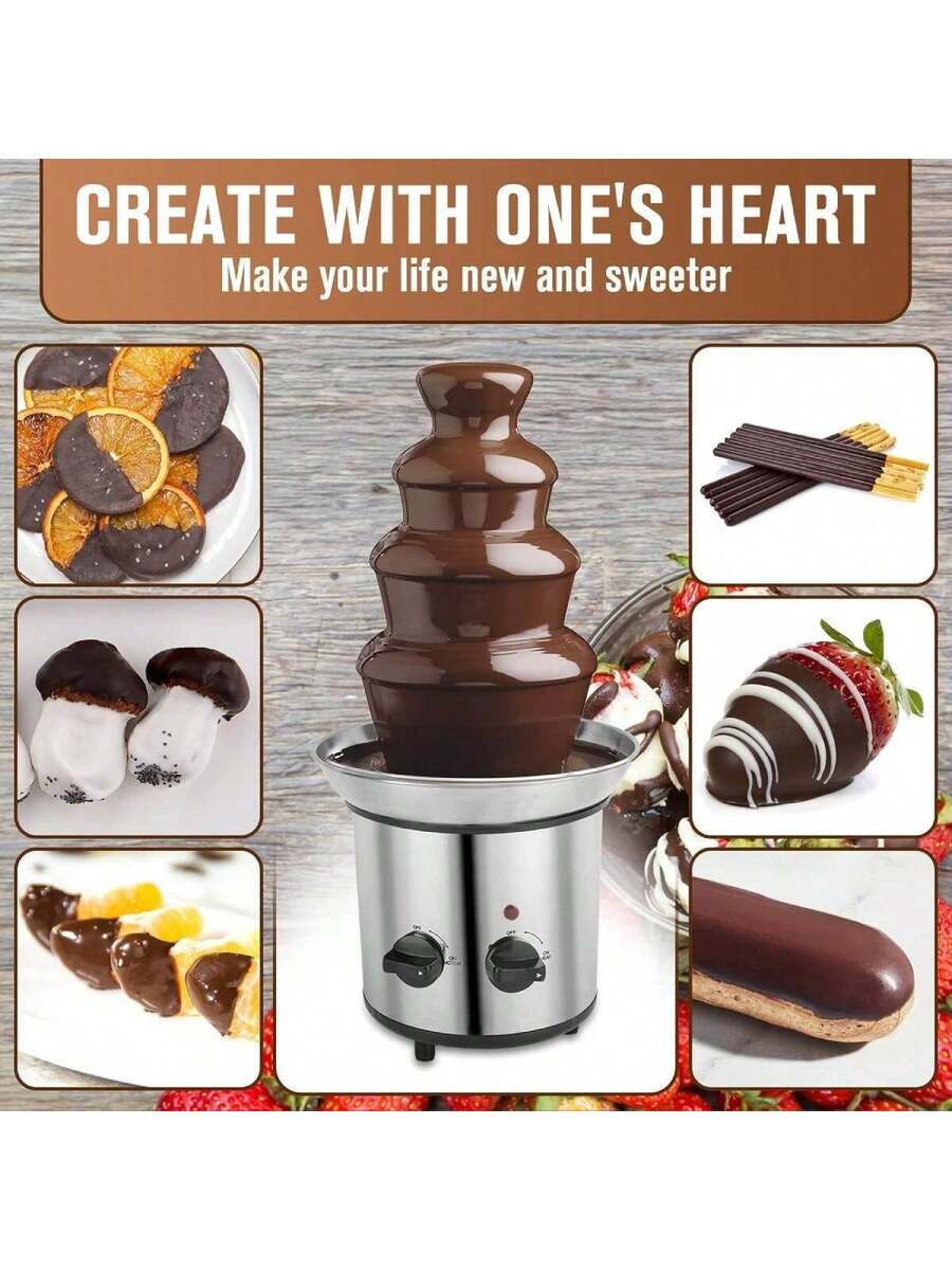 Fuente de chocolate de 4 niveles