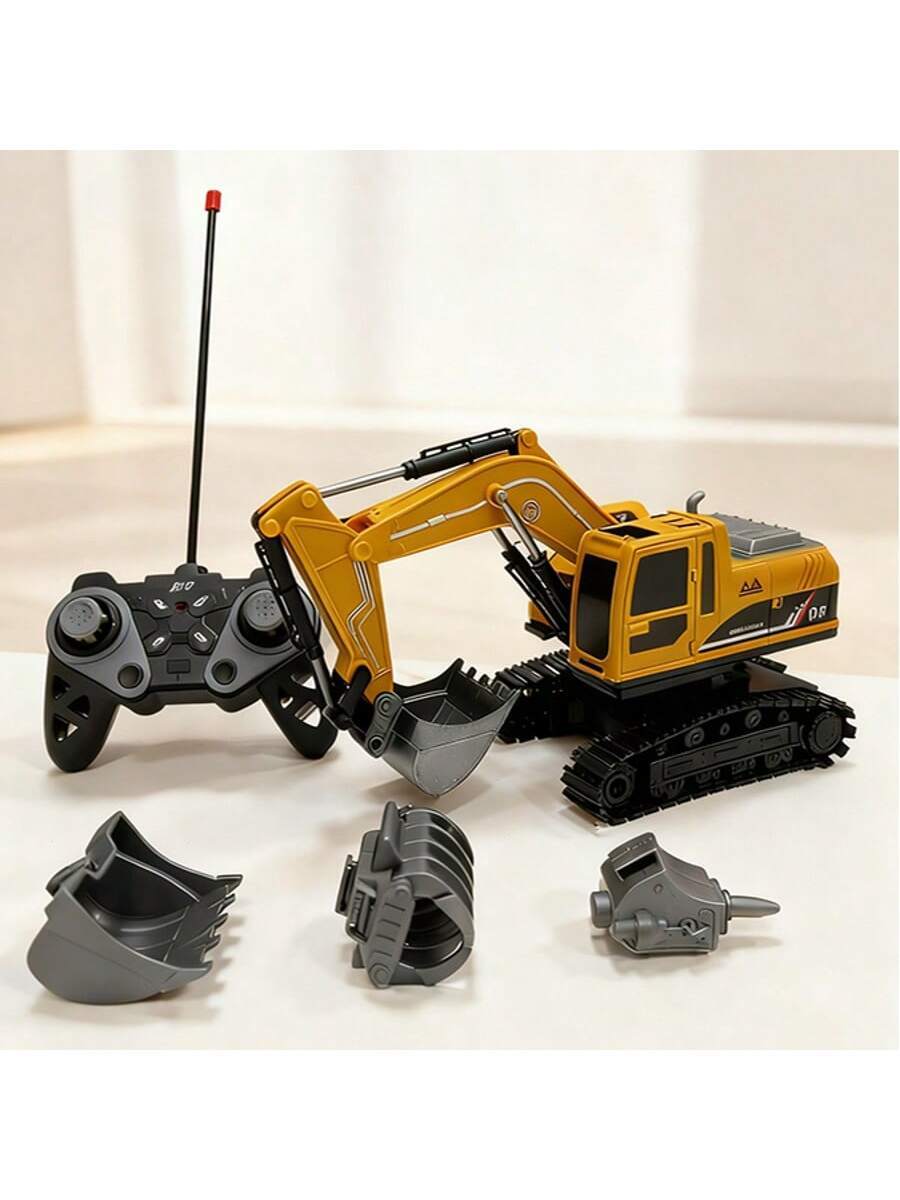 Excavadora de control remoto de 11 canales de aleación y plástico