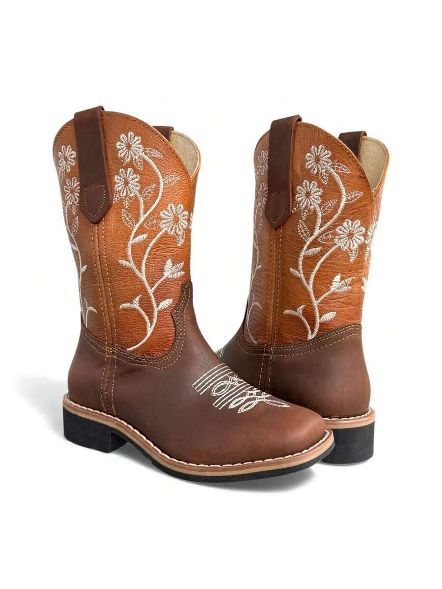 BOTA ELEGANTE VAQUERA CALIDAD PREMIUM EN PIEL RODEO PARA DAMA SUPER COMODA