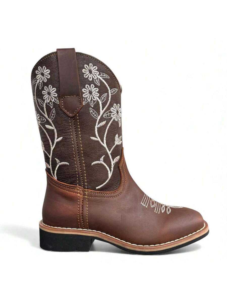 BOTA ELEGANTE VAQUERA CALIDAD PREMIUM EN PIEL RODEO PARA DAMA SUPER COMODA
