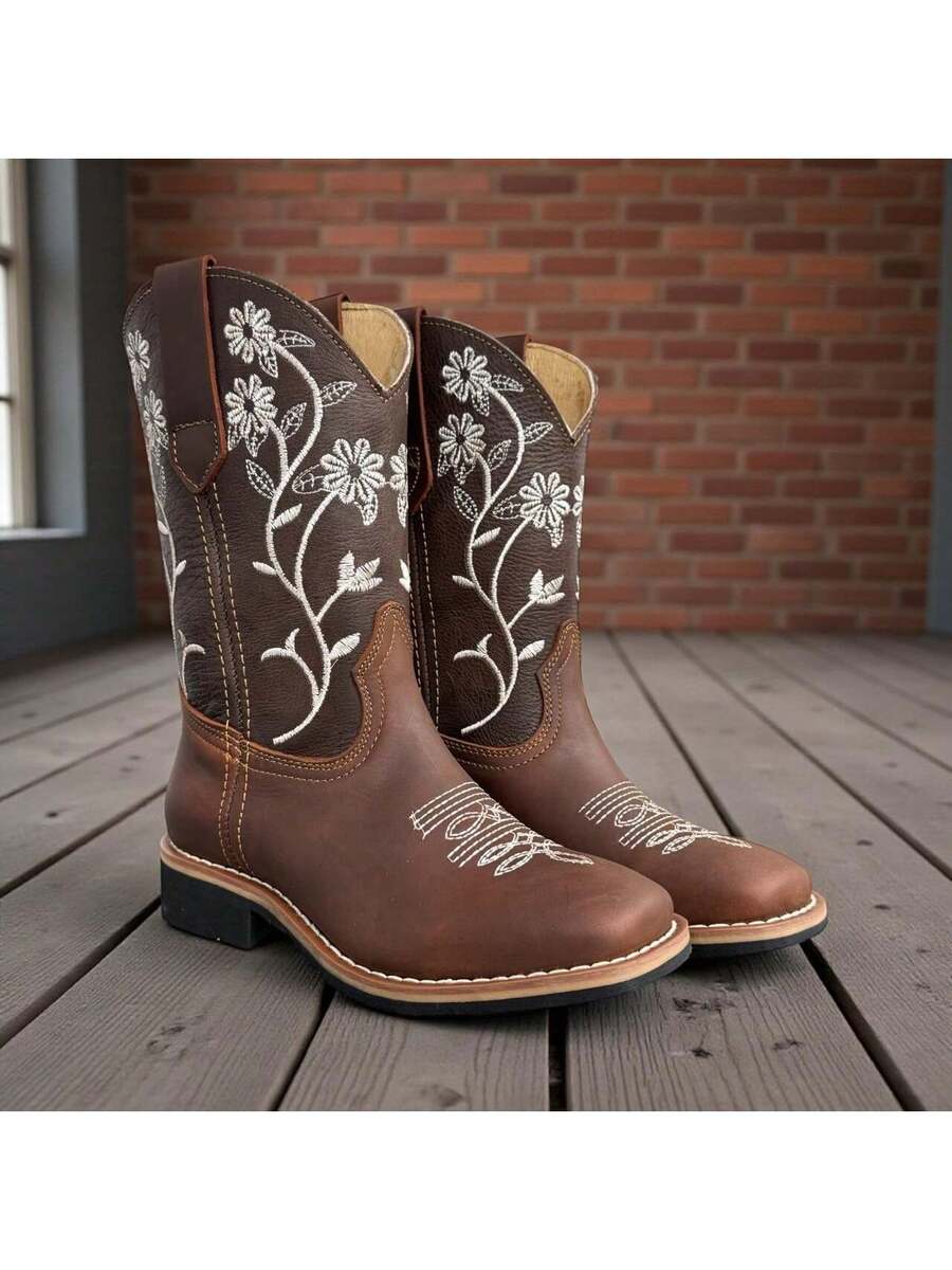BOTA ELEGANTE VAQUERA CALIDAD PREMIUM EN PIEL RODEO PARA DAMA SUPER COMODA