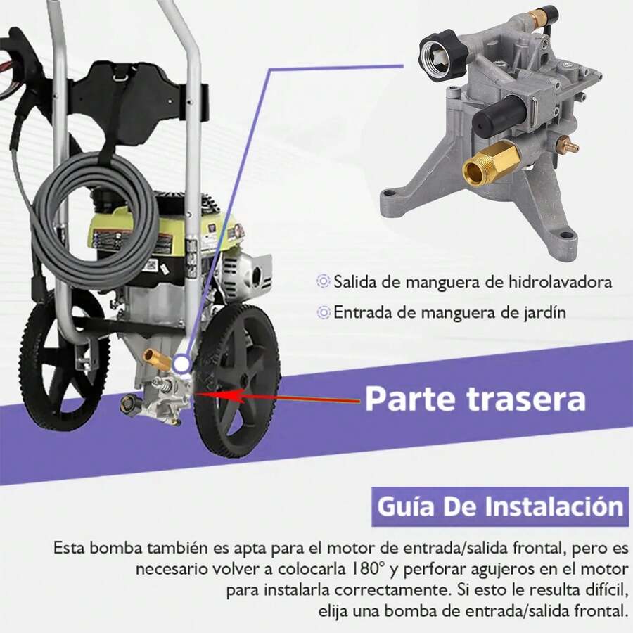 Bomba De Lavado A Alta Presión, 3400 Psi, 2.5 Gpm