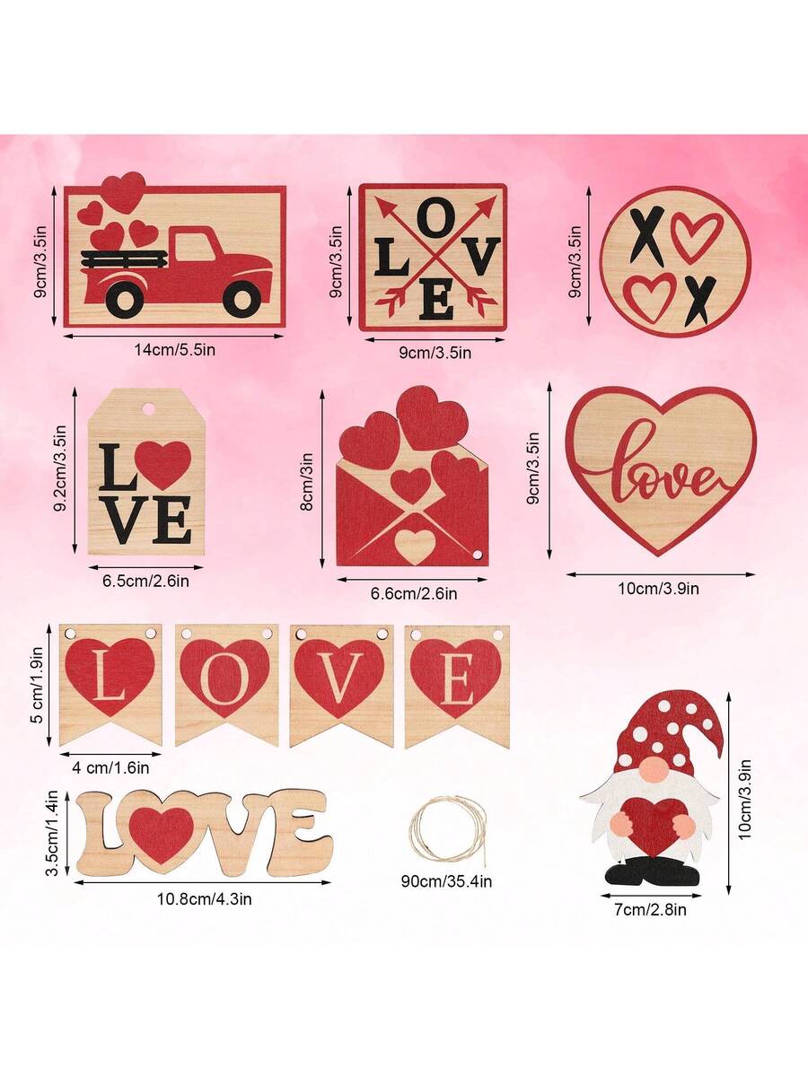 Bandeja escalonada para decoración de San Valentín