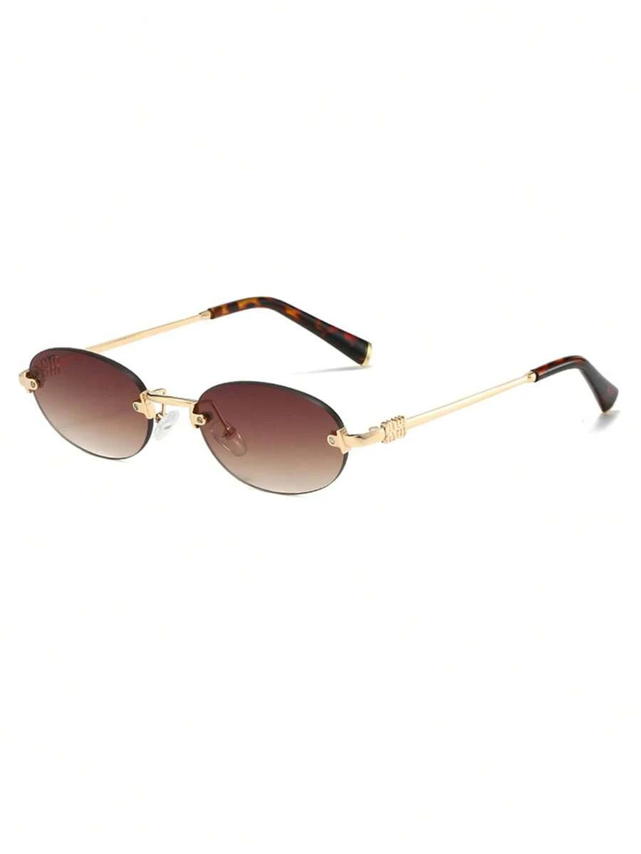 gafas elegantes y de alta gama con forma ovalada para mujeres