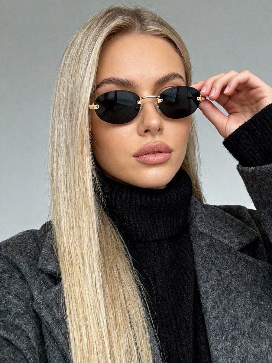 gafas elegantes y de alta gama con forma ovalada para mujeres