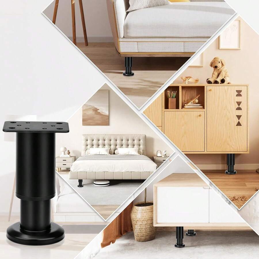 4 Patas De Muebles Ajustable