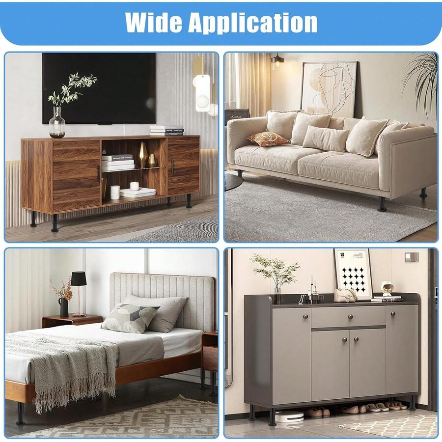 4 Patas De Muebles Ajustable