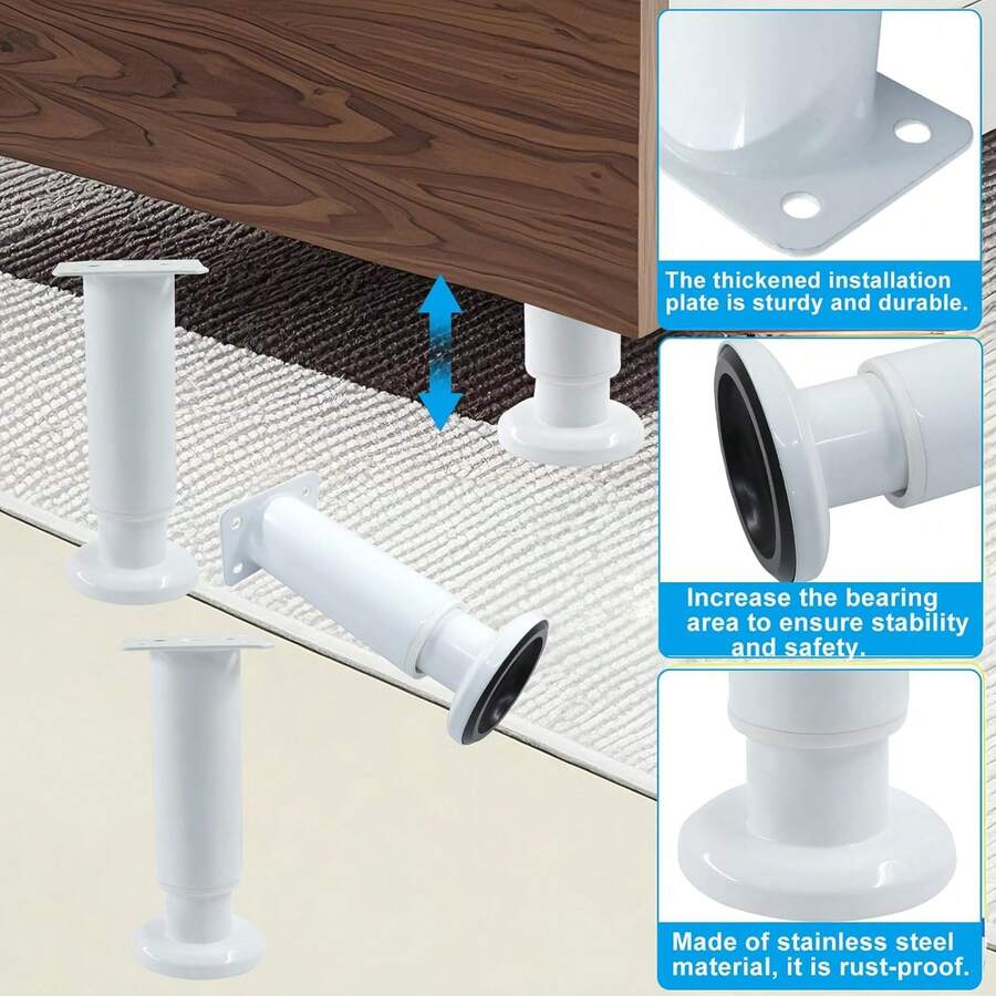 4 Patas De Muebles Ajustable