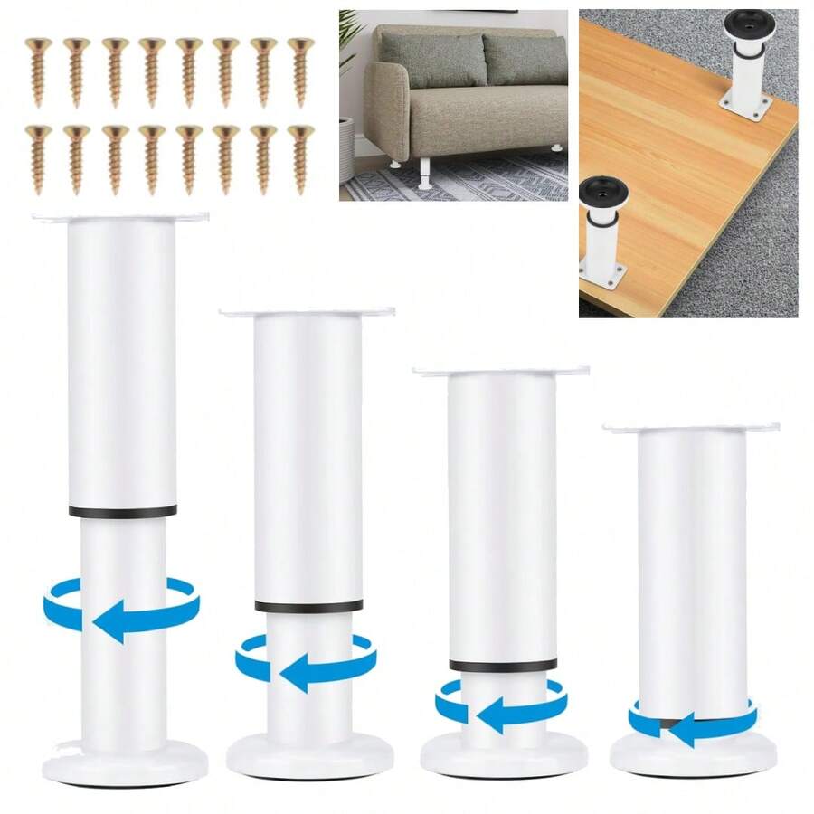 4 Patas De Muebles Ajustable