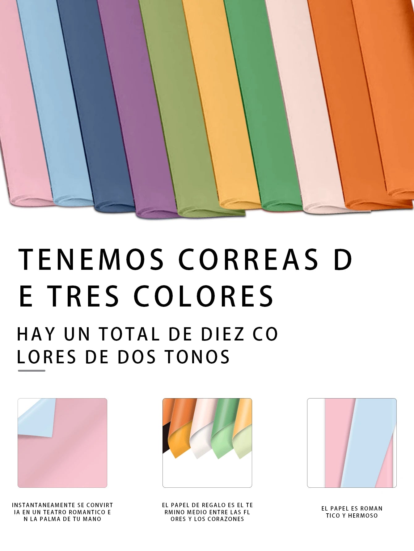 100 Hojas Papel Coreano Celofan