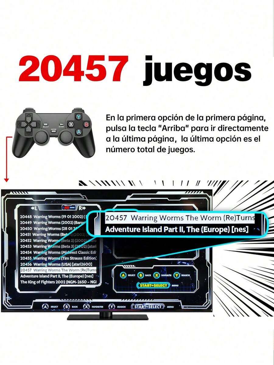 Consola de Juegos Retro Inalámbrica
