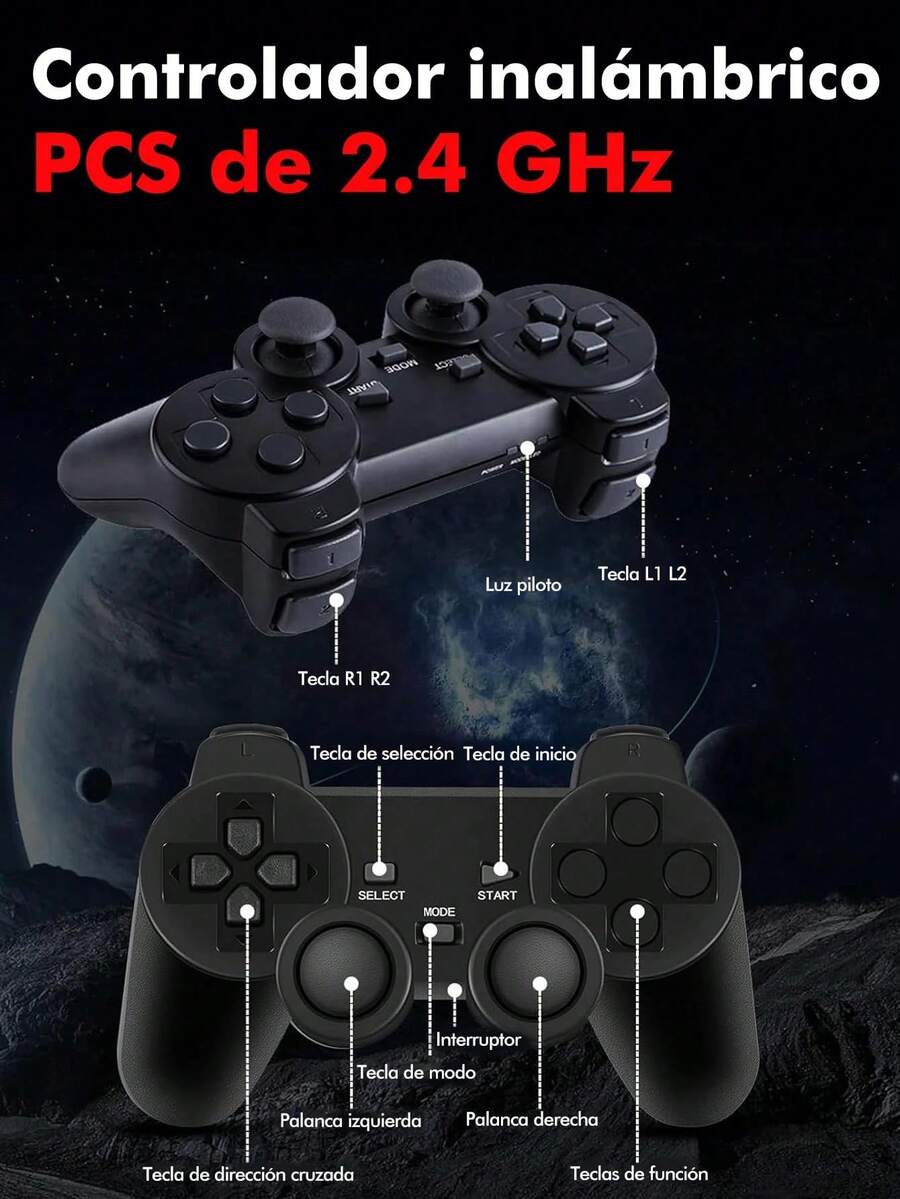 Consola de Juegos Retro Inalámbrica