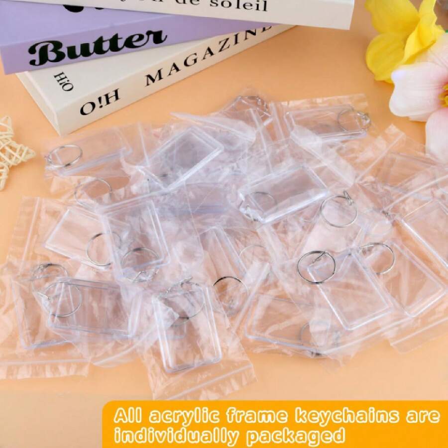 100 Piezas Llaveros Acrílicos