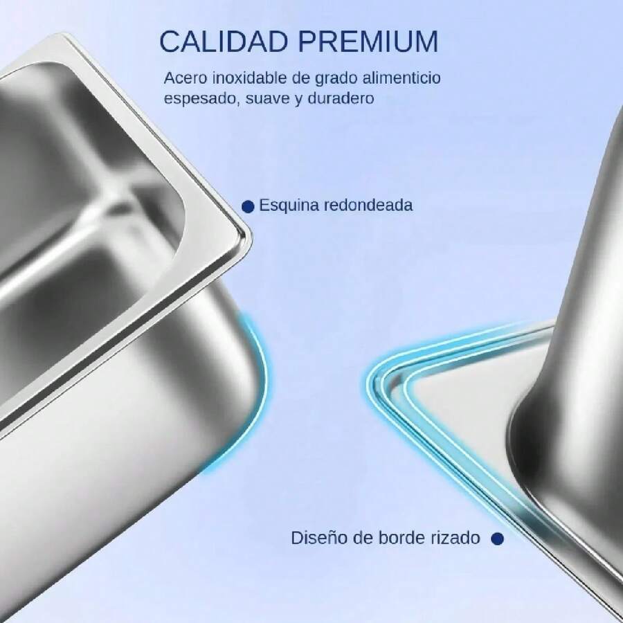 Juego de 10 sartenes de acero inoxidable