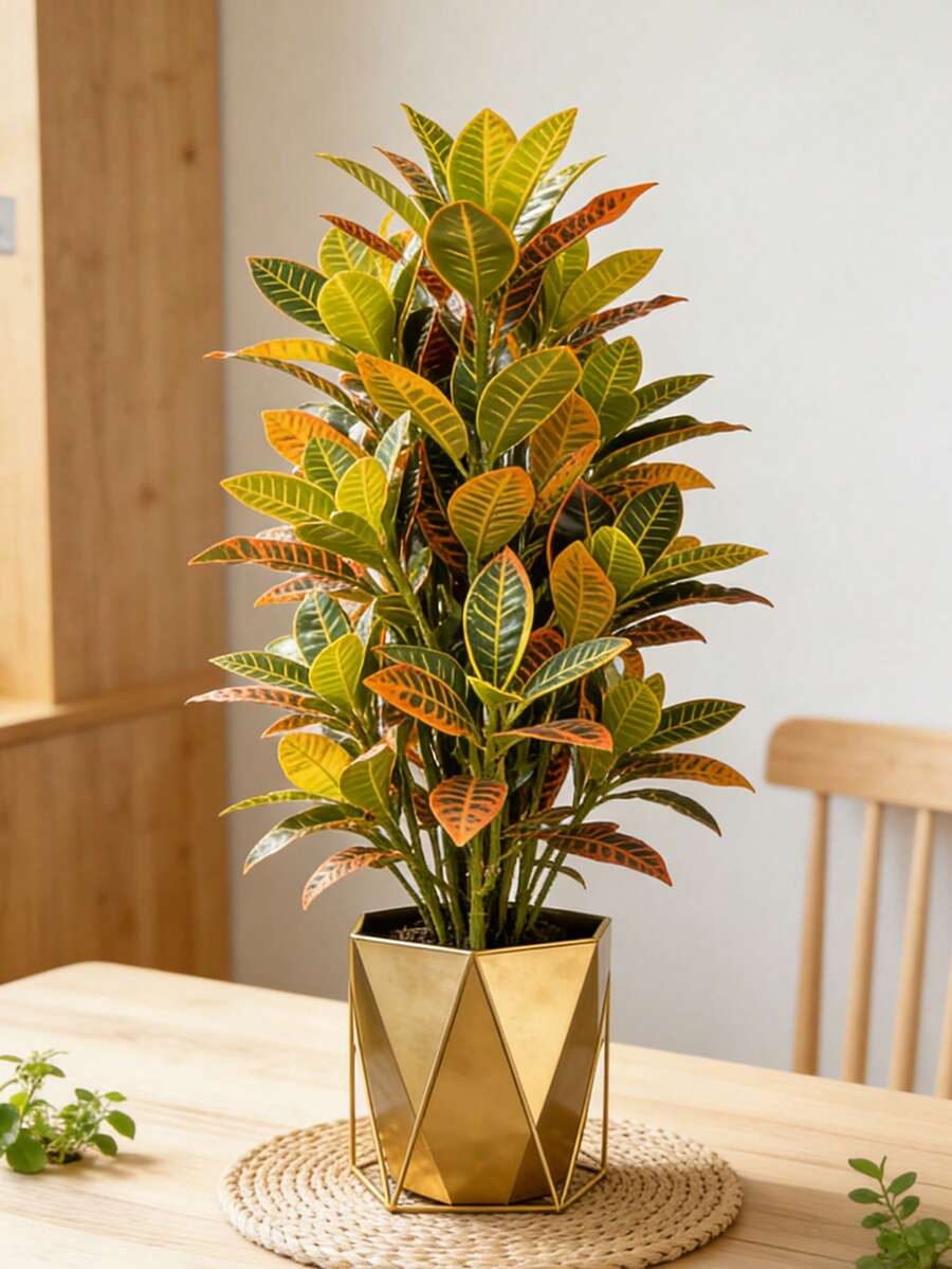 Árbol artificial de Ficus con hojas que cambian de color