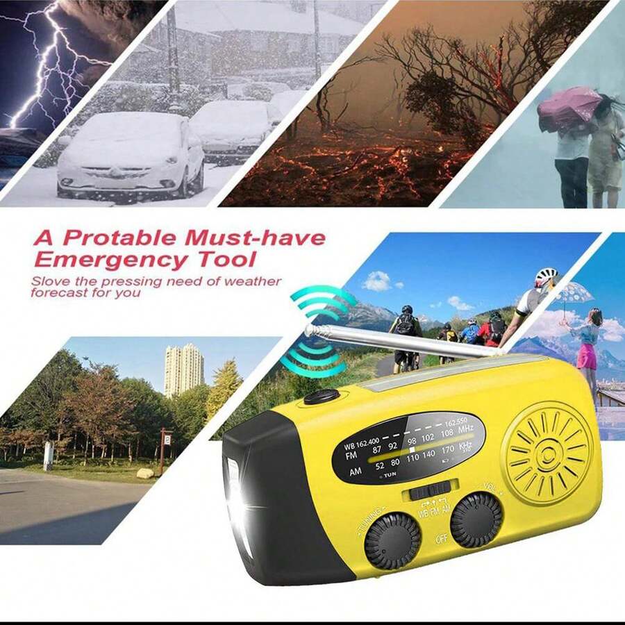 Radio de manivela de Emergencia