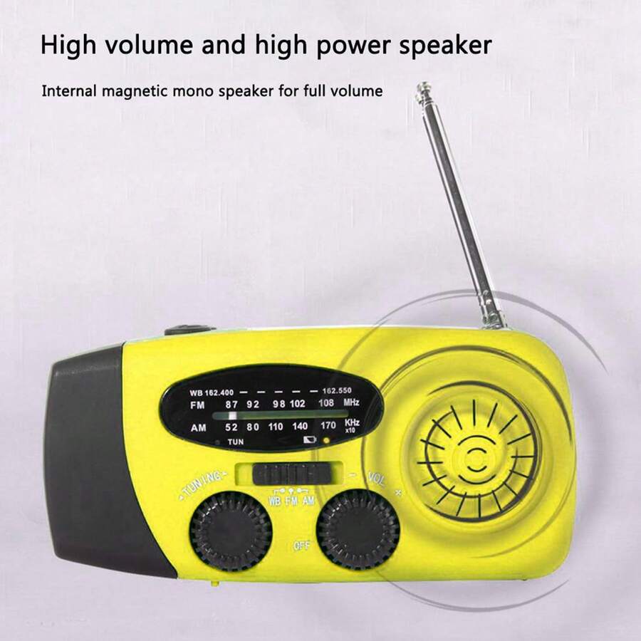 Radio de manivela de Emergencia