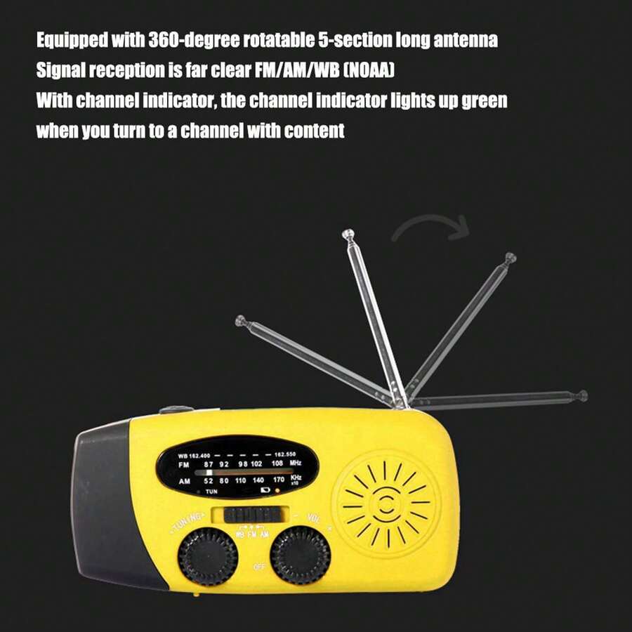 Radio de manivela de Emergencia