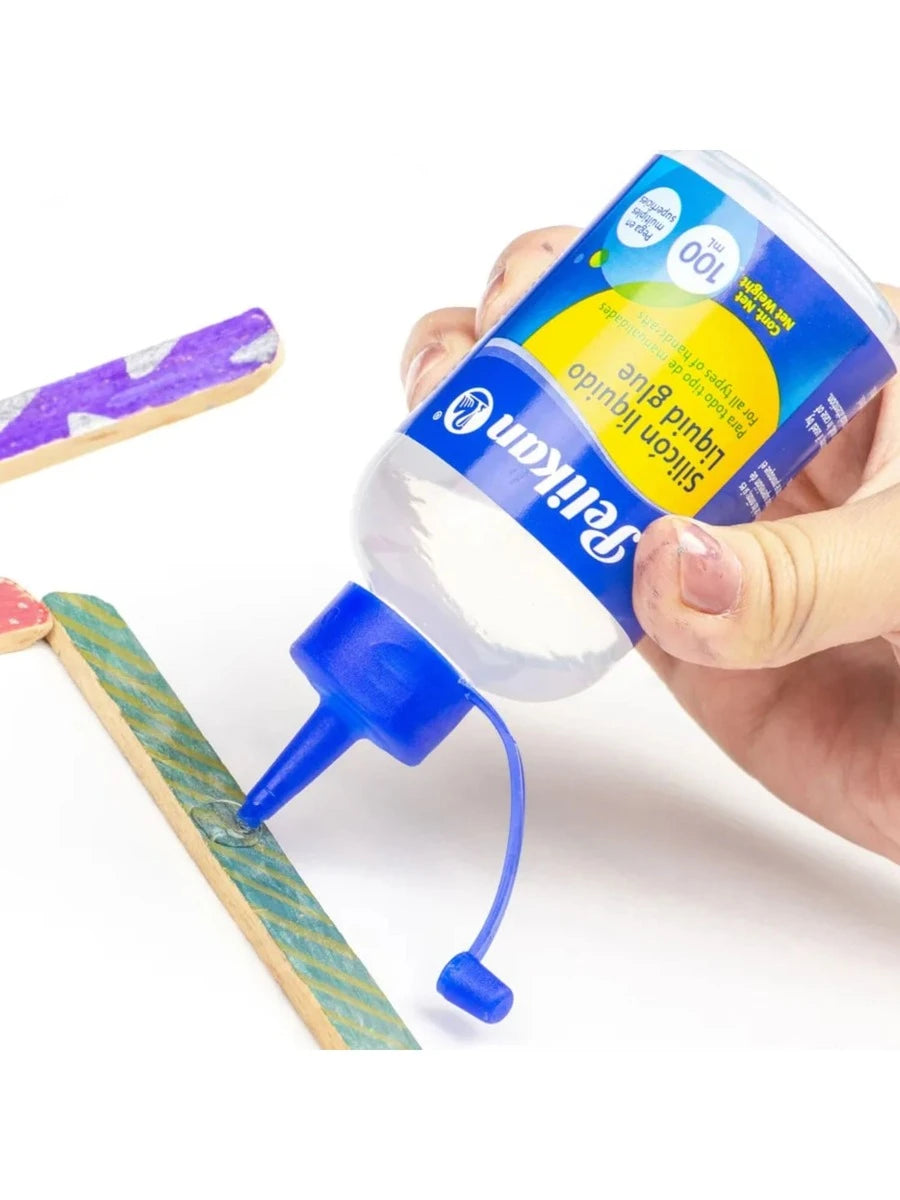Pegamento Silicón Líquido Pelikan 100 ml – Pack de 3 Piezas