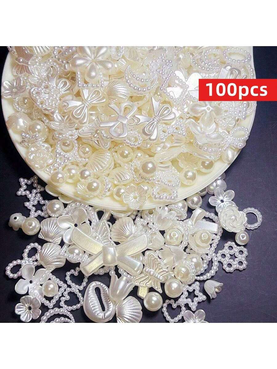 100 piezas/paquete Perlas acrílicas