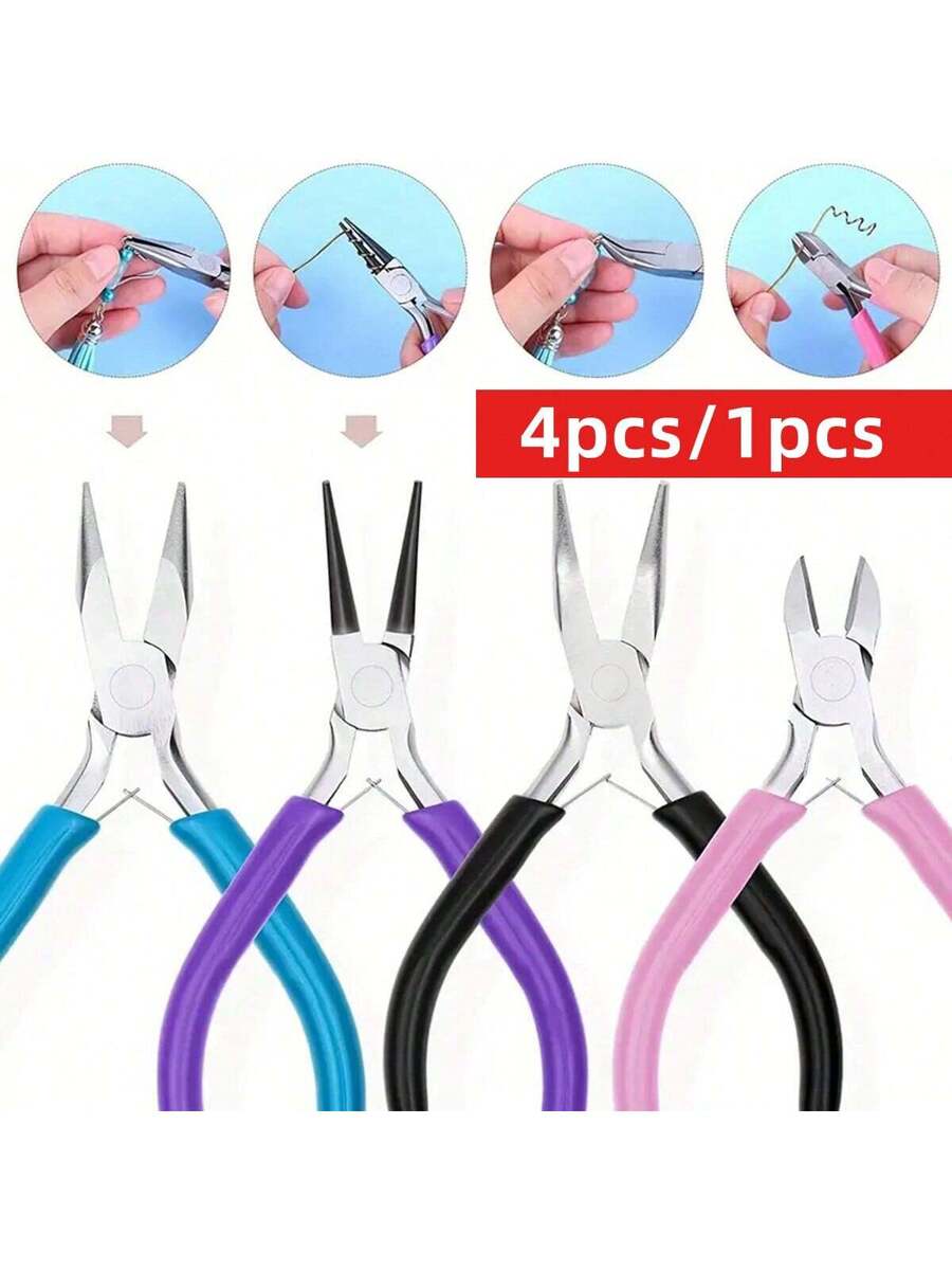 Set de 4 piezas de herramientas de alicates para joyería