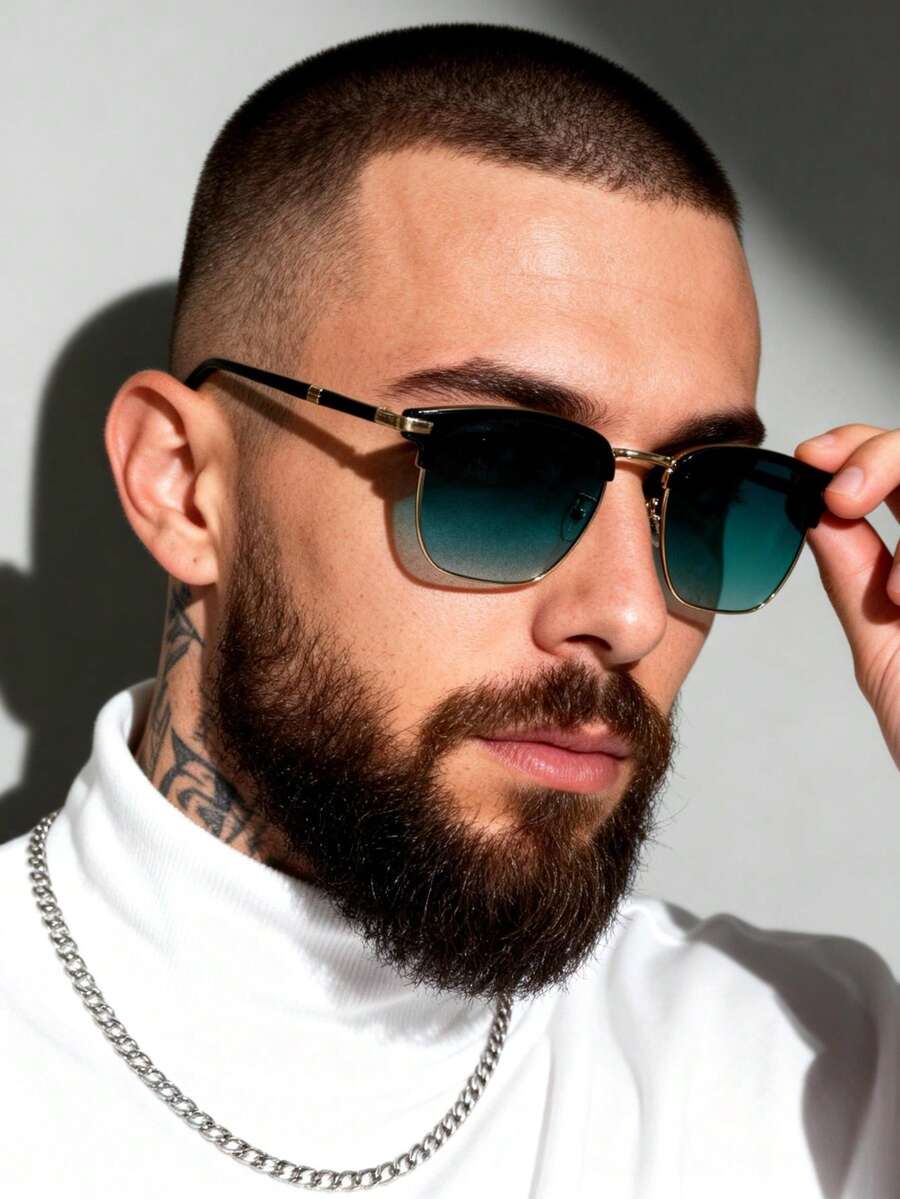 gafas con montura metálica