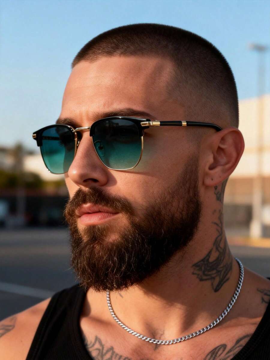 gafas con montura metálica