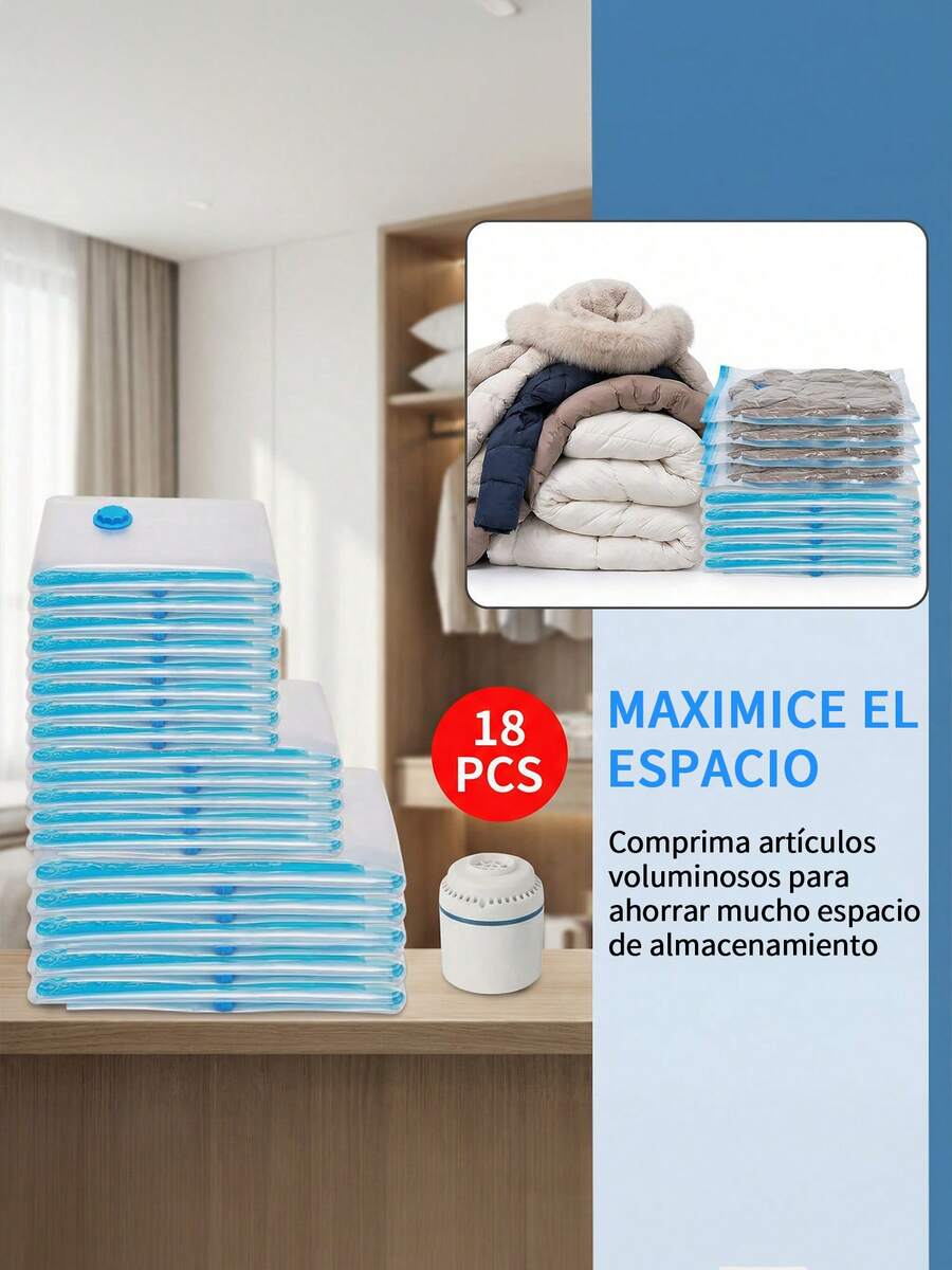 Bolsa De Almacenamiento Al Vacío Con Bomba Eléctrica