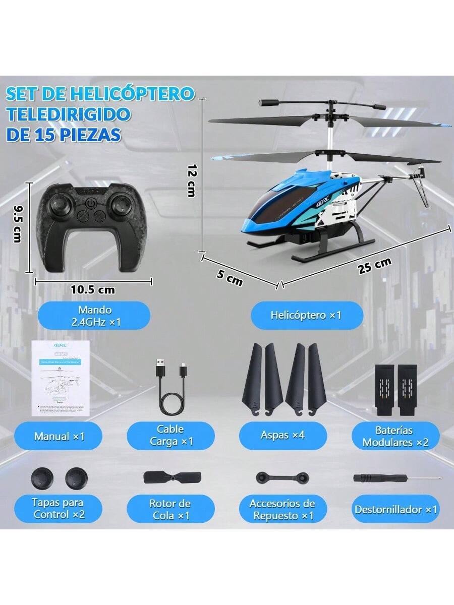 Juguete Helicoptero Control Remoto con Luz