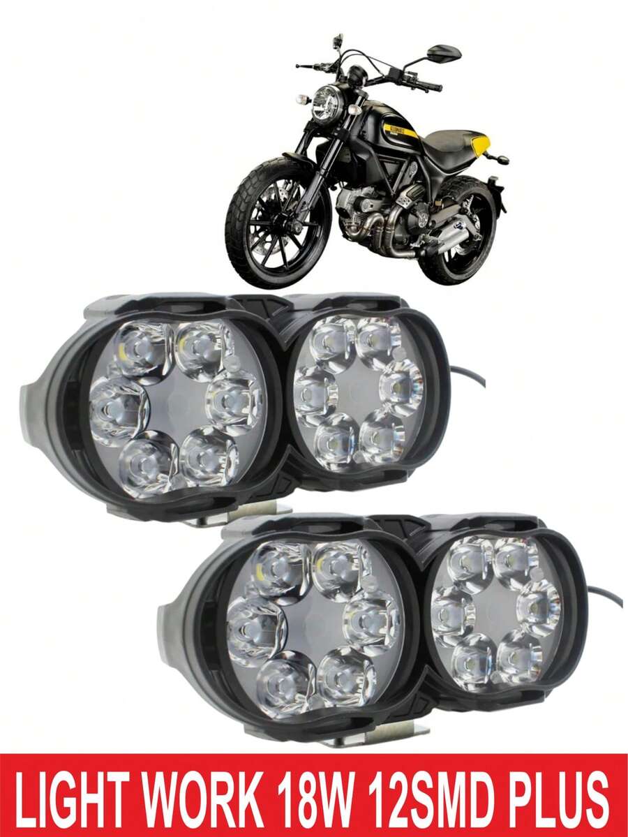 Faros de led auxiliares faros delanteros para coche o moto